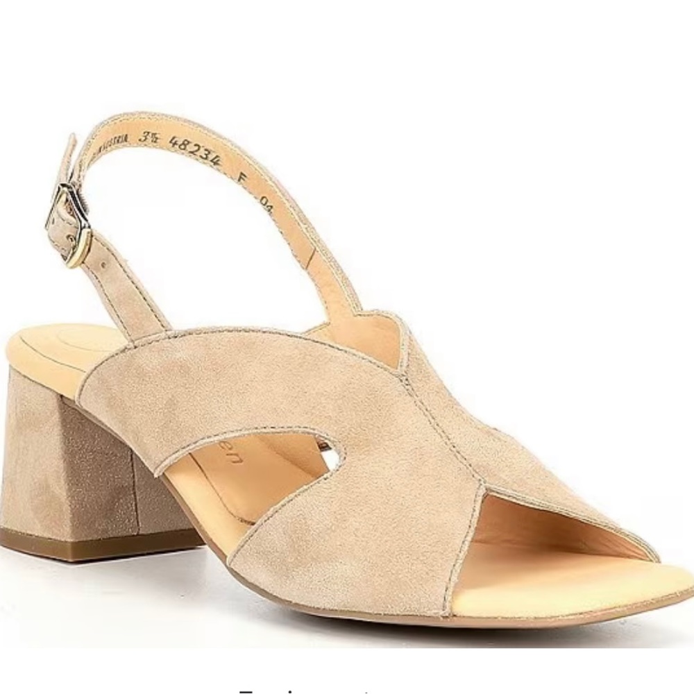 Paul Green Remy Cross Strap Suede Sandal size ‎ 5.5 NWOB